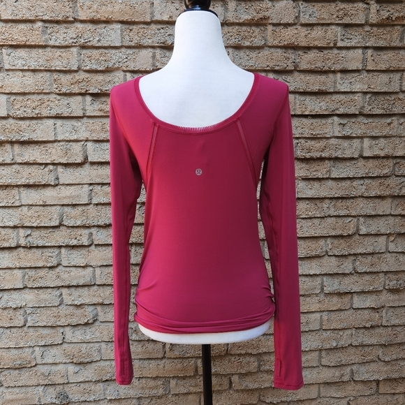 Lululemon scoop neck/back long sleeve shirt - Picture 3 of 4